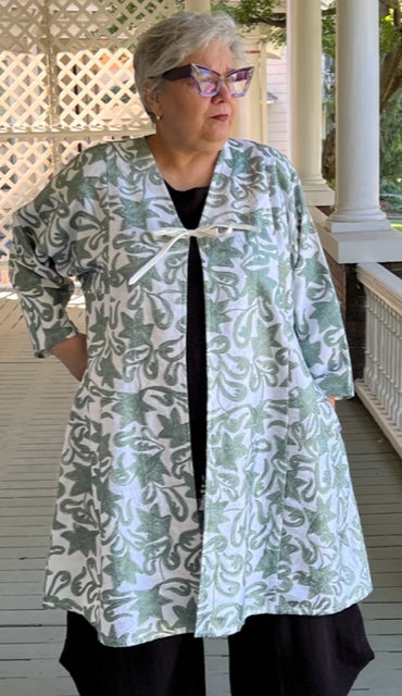 DTH Silk Embroidered Coat