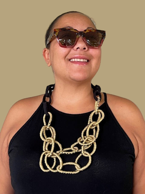 Handmade Peruvian Chains Necklace (Gold)