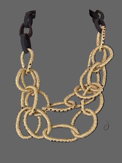 Handmade Peruvian Chains Necklace (Gold)