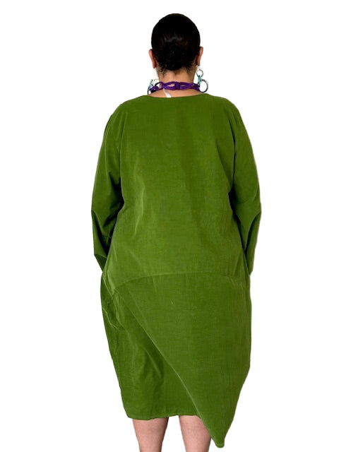 Transparente Big Pocket Dress (Kiwi)