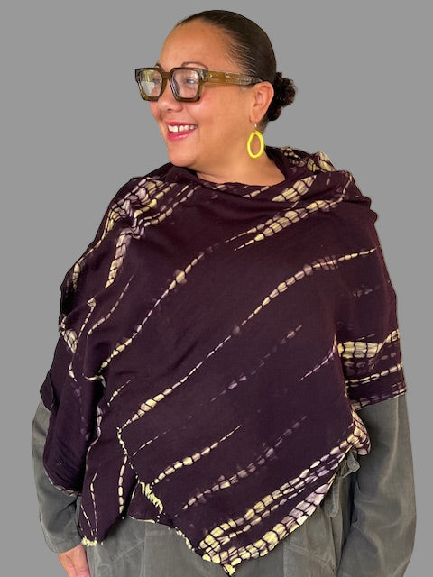 Eggplant Wool Wrap