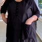 Cheyenne Black Dress with Ruffle