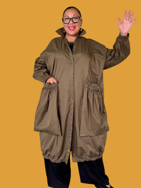 Cheyenne Gathered Jacket/Dress (Forest)