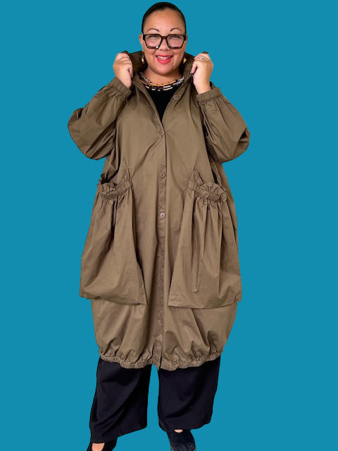 Cheyenne Gathered Jacket/Dress (Forest)