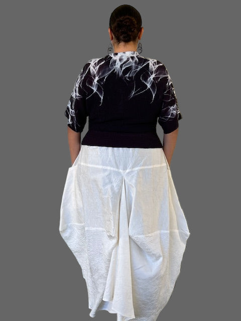 DTH Architect Skirt in 100% Silk Crush