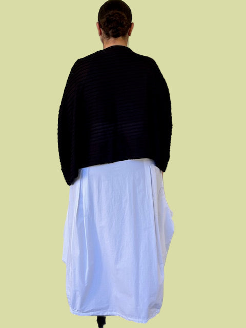 Transparente White Layered Skirt