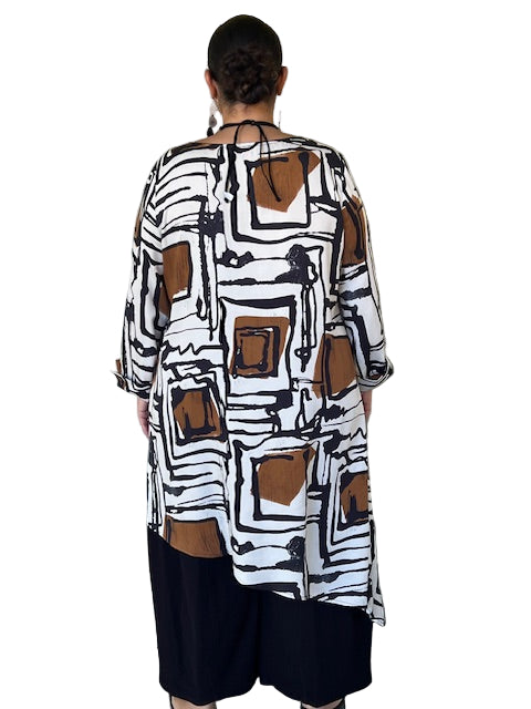 Expressionist Hi Lo Tunic