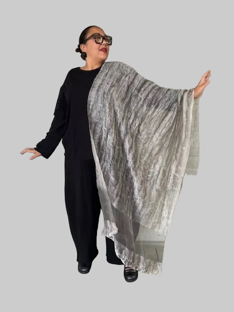 Sheer Gray Scarf