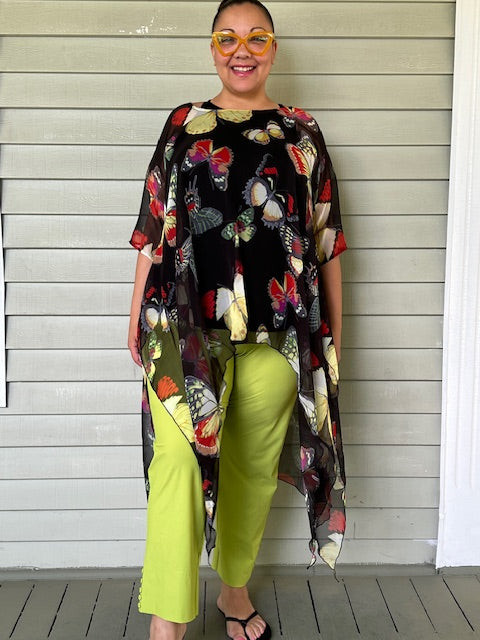 DTH Hi Lo Black Silk Butterfly Overlay