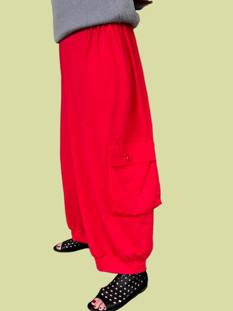 Transparent Cargo Pants (Red or Black)