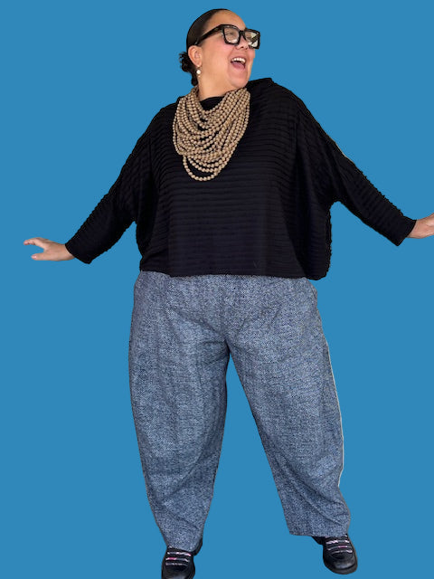 DTH Indigo Blue Seamed Pant