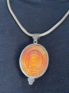 Tibetan Buddha on Silver Chain
