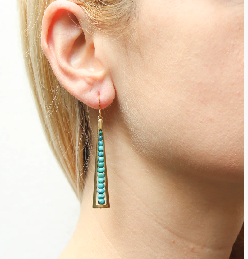 Long Cutout with Turquoise Beads