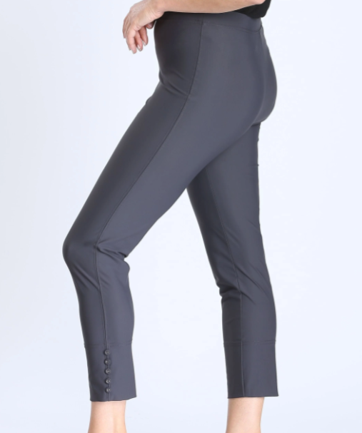 Our Most Popular Leggings Button Hem (Black, Charcoal Gray, Olive, White, Navy, Lime, Mustard)