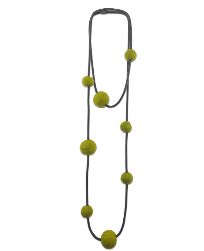 Chunky Felt Beads (Olive)