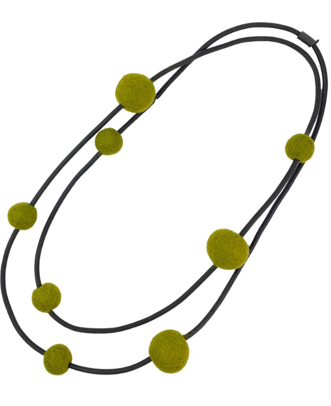 Chunky Felt Beads (Olive)