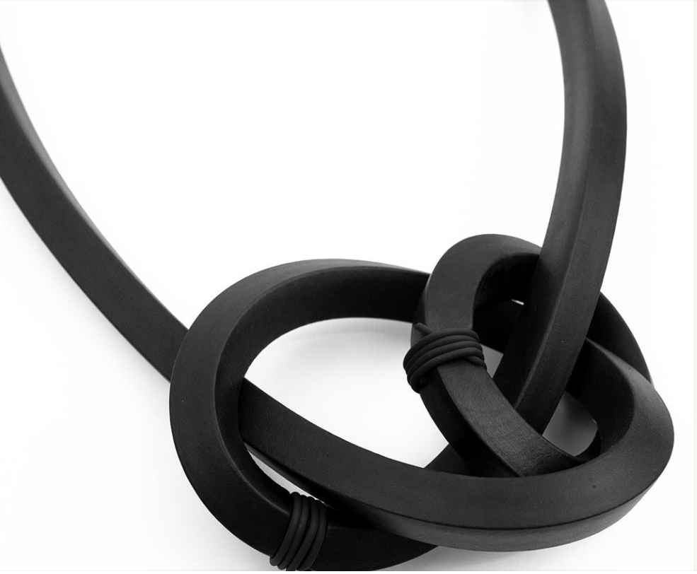Dramatic Long Knot Necklace
