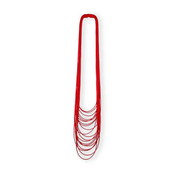 Light Spaghetti Necklace (Teal, Red, or Black)