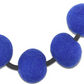Short Felt Necklace (Yellow, Blue, or Purple)