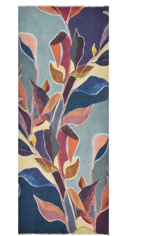 Maize Leaves Cotton Scarf