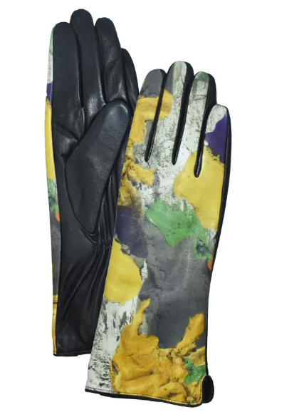 100% Sheepskin Leather Gloves - Bombus Abstract
