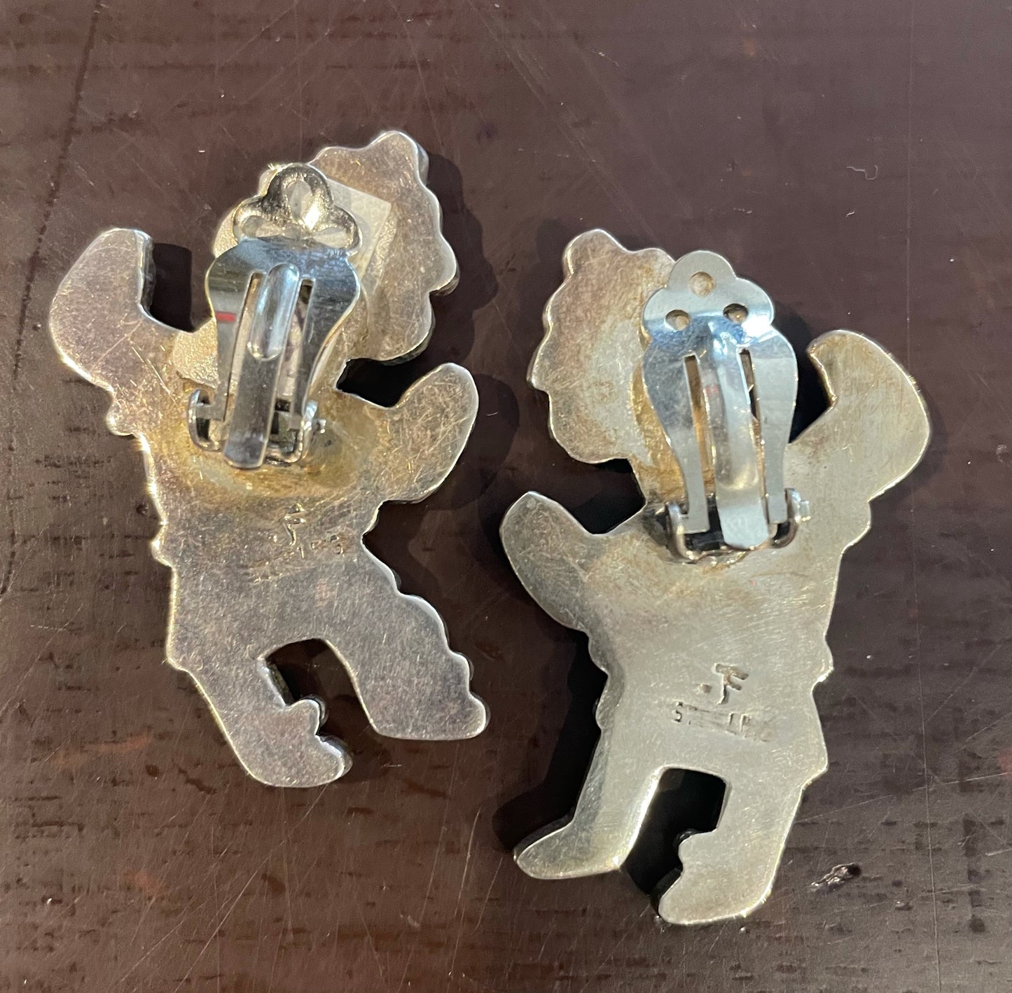 Small Rainbow Man Clip-On Earrings