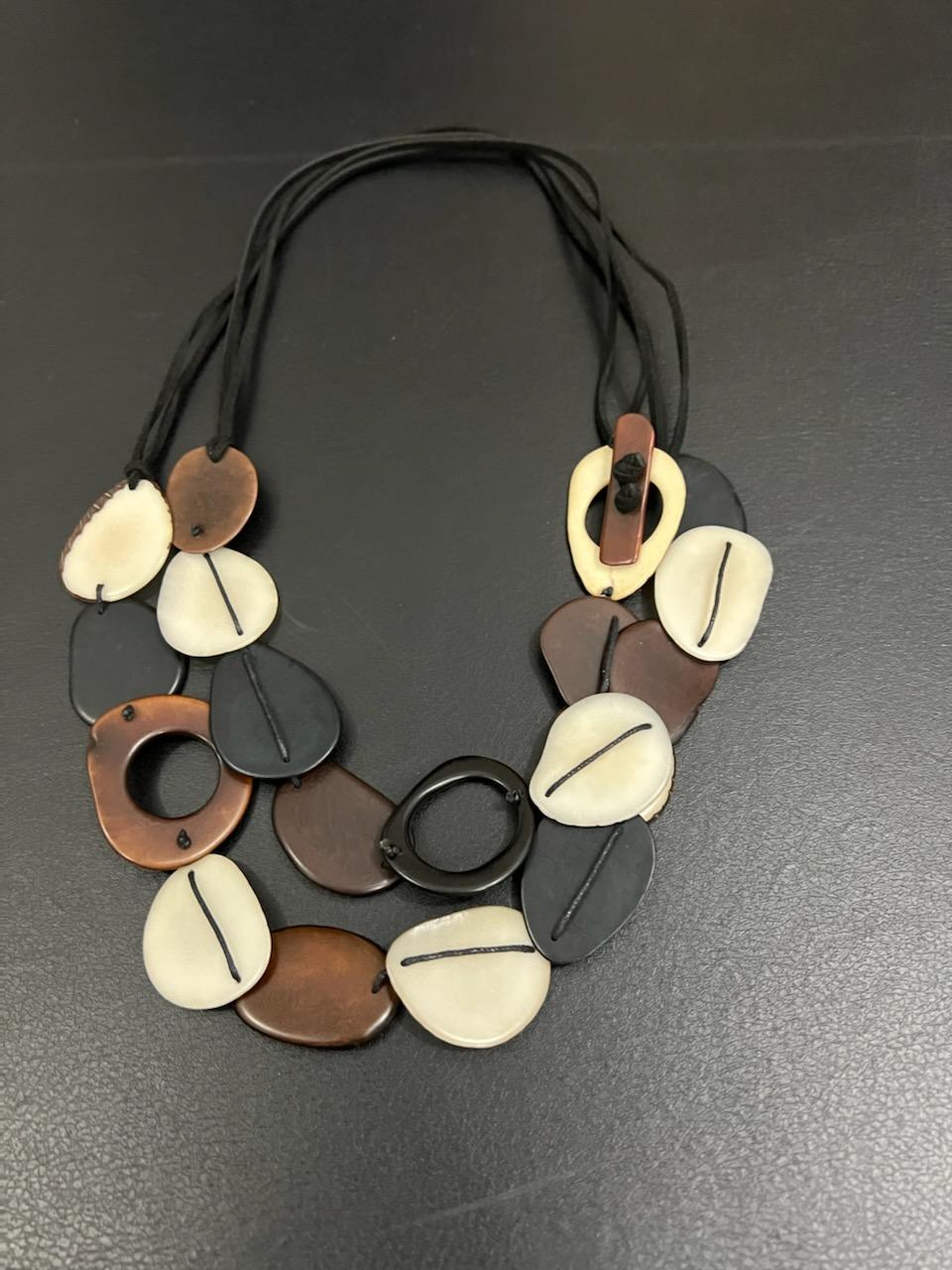 Convertible Tagua Nut Necklace (4 Color Options)