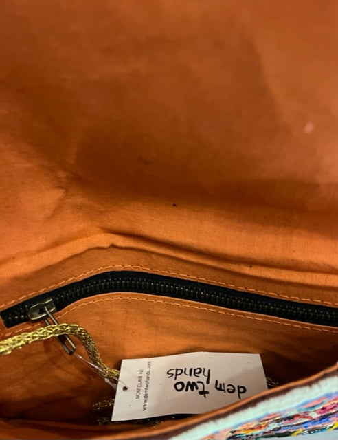 Antique Fabric Clutch Bag