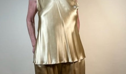 Silk Charmeuse Tanks (Black, Gold, or Steel Gray)