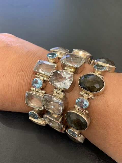 Cut gem bracelets (3 styles)