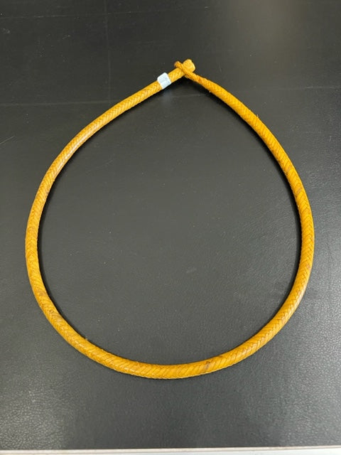 Mali Long Mustard Leather Necklace
