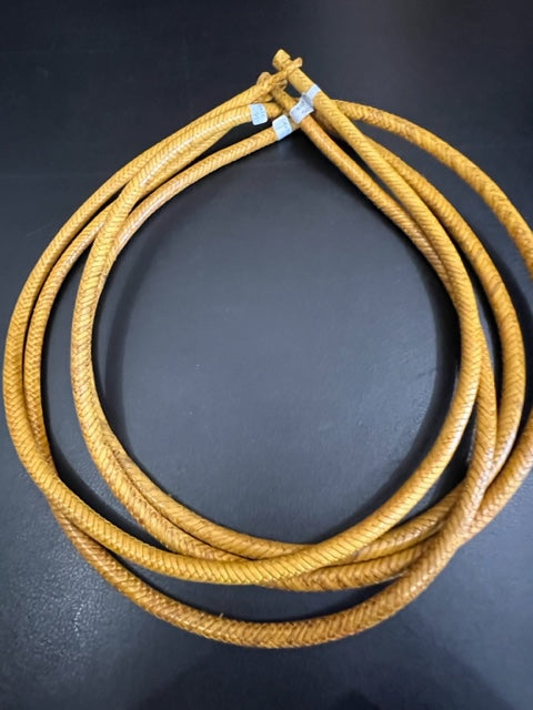 Mali Long Mustard Leather Necklace
