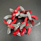 Upcycled Two-Tone Horn Bracelet (Red)