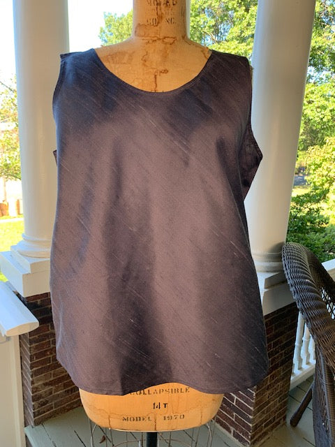 Silk Charmeuse Tanks (Black, Gold, or Steel Gray)