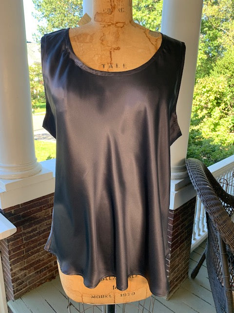 Silk Charmeuse Tanks (Black, Gold, or Steel Gray)