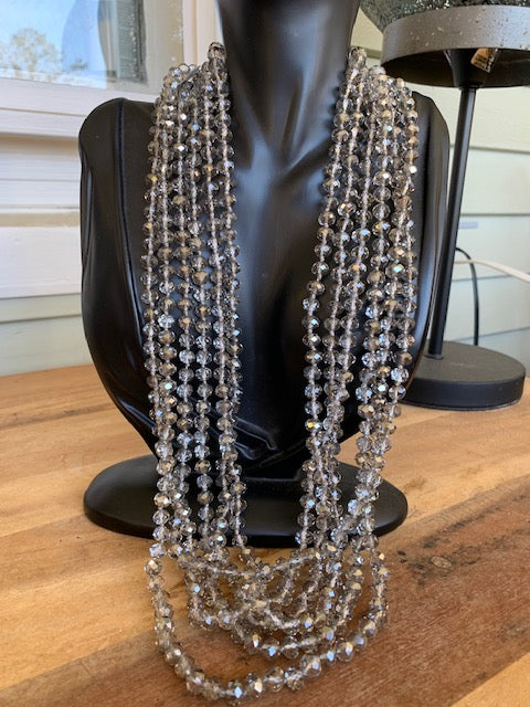 Crystal Necklace - Clear