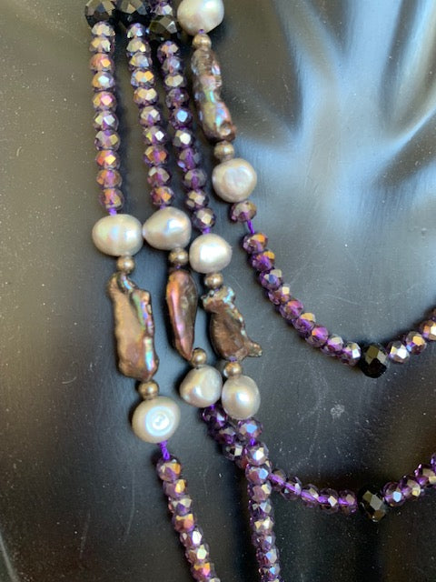 Crystal and Fresh Water Pearls