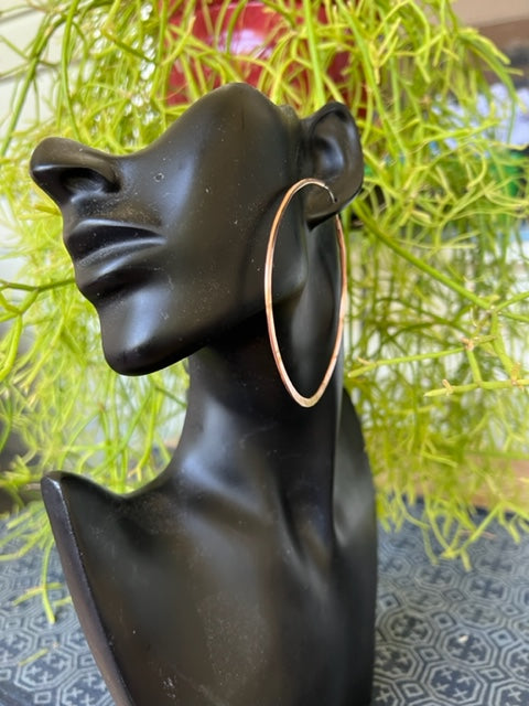 Copper Hand-Hammered Hoops from Mali