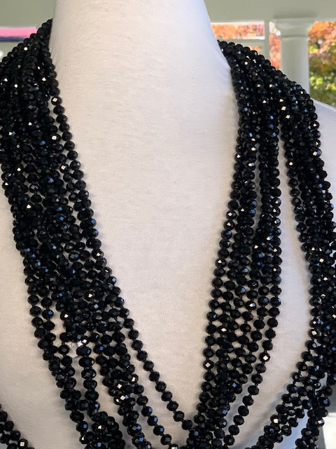 Crystal Necklace - Black
