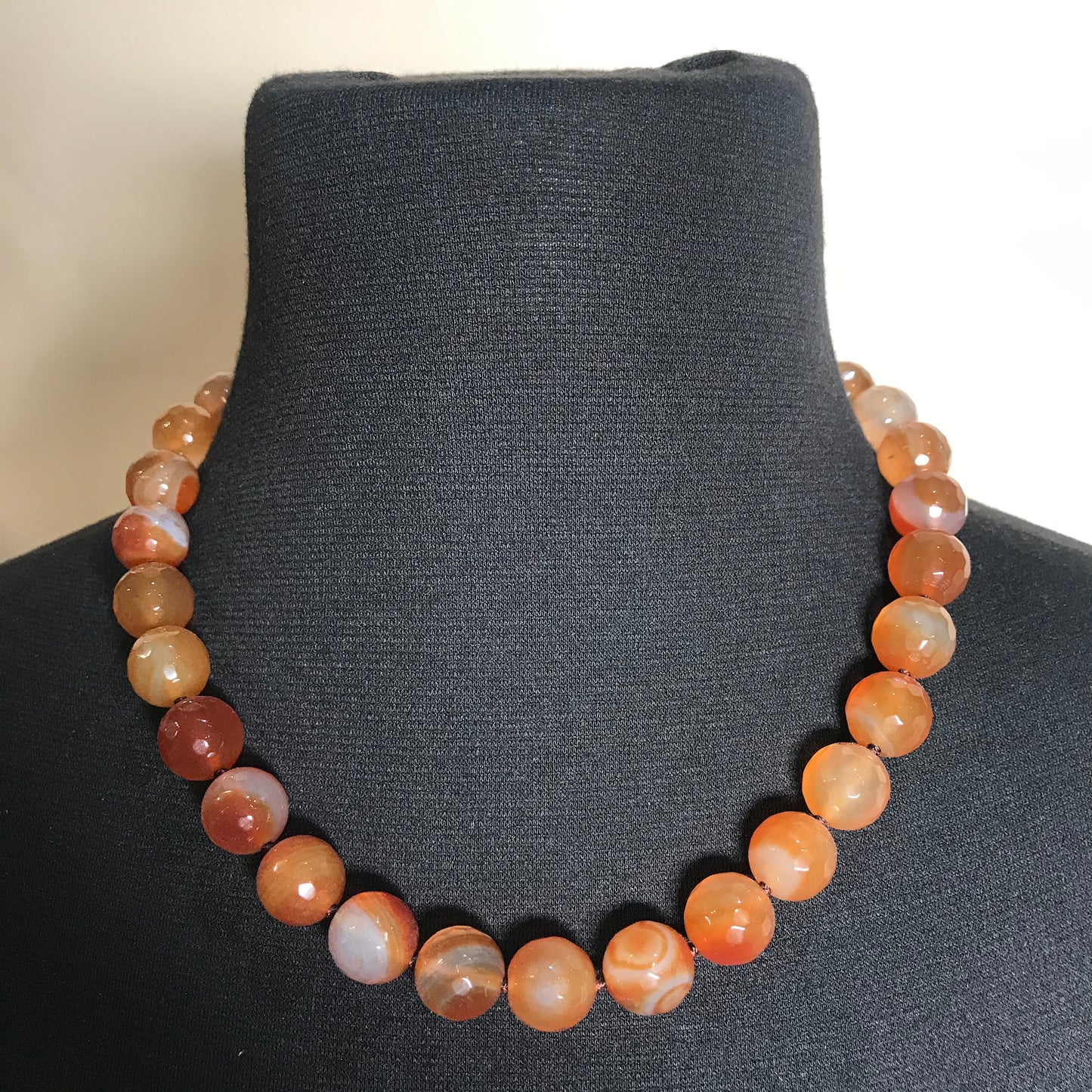 Faceted Carnelian Necklace