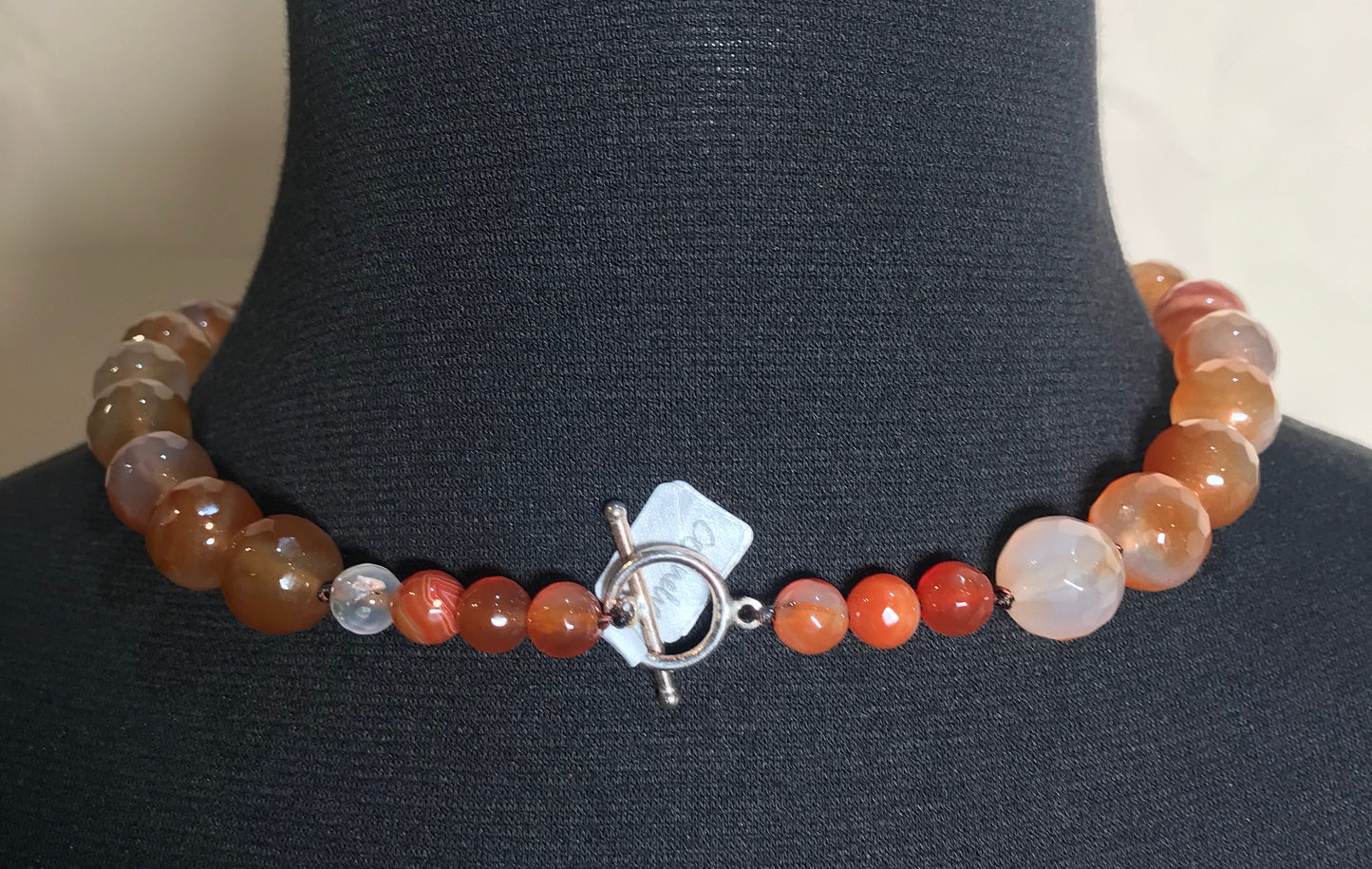 Faceted Carnelian Necklace