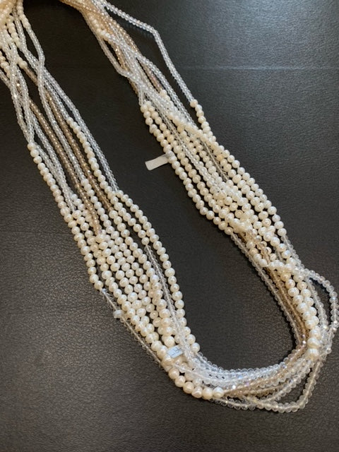 Crystal and Pearl Necklace
