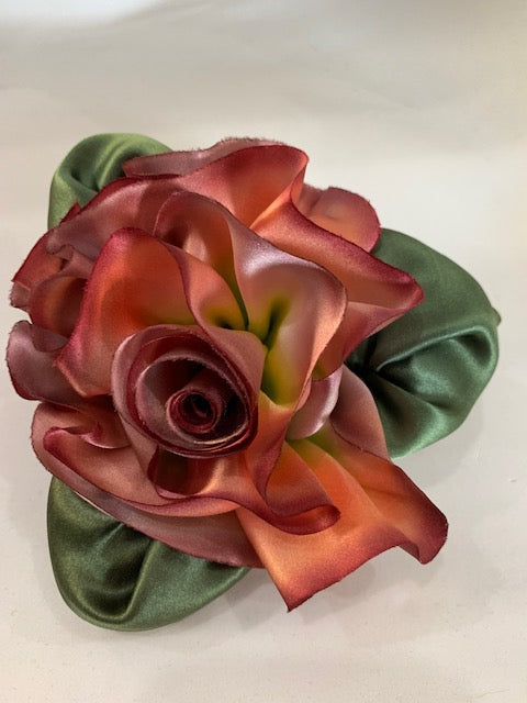 Silk Flower Pins (available in 14 colors)