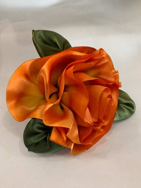 Silk Flower Pins (available in 14 colors)