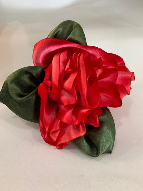 Silk Flower Pins (available in 14 colors)
