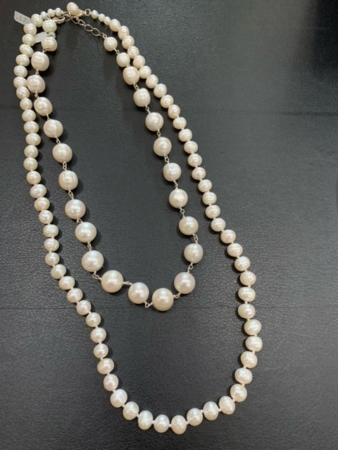 Set of Two Pearl Necklaces