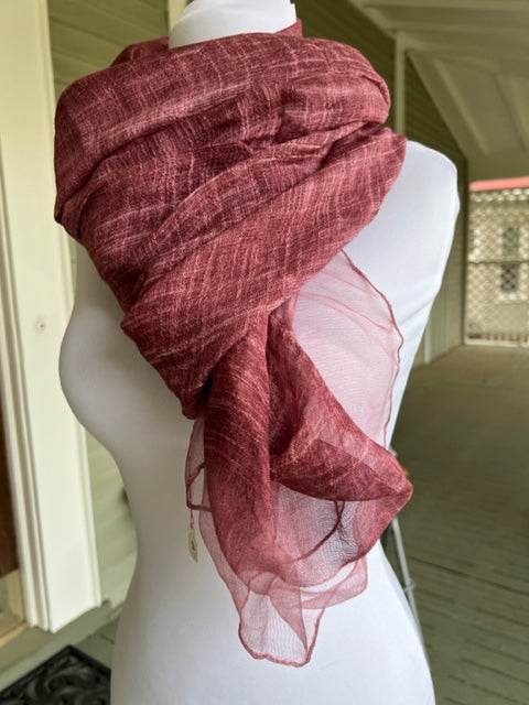 Sheer Mauve Scarf