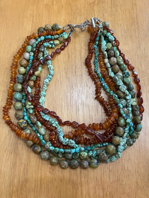 Turquoise and Baltic Amber