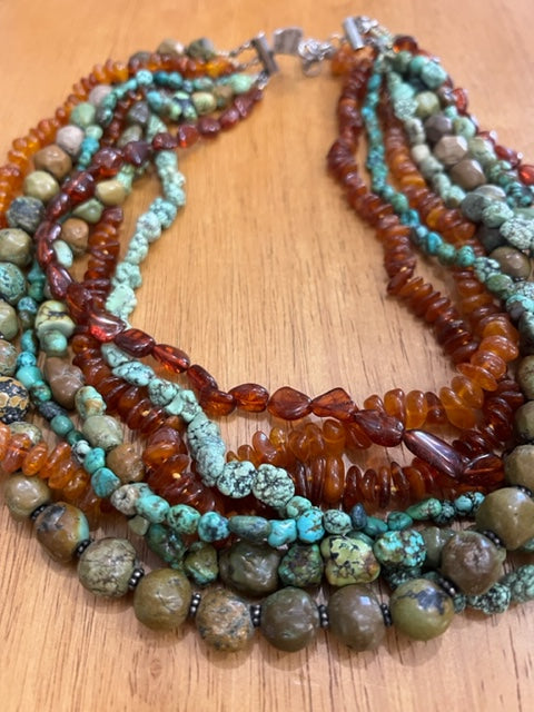 Turquoise and Baltic Amber