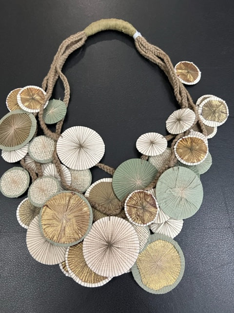 Flying Saucers in Ivory with Natural